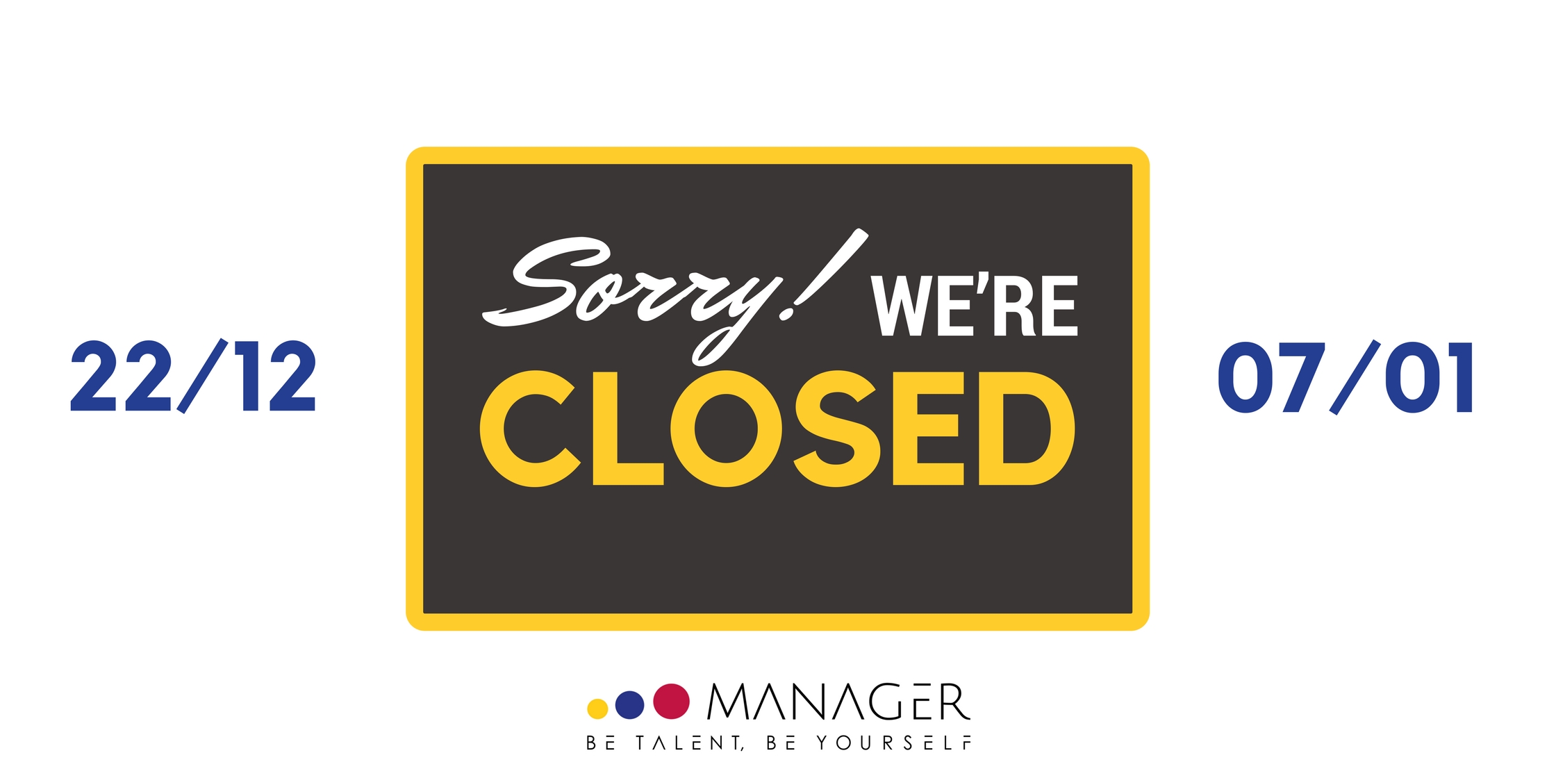 Chiusura uffici manager Chiusura uffici manager